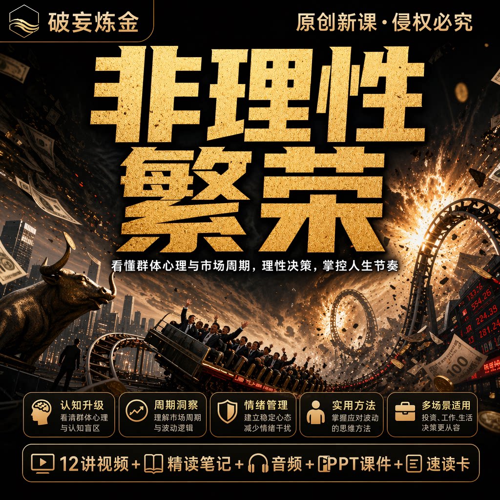 非理性繁荣课程群体行为市场情绪认知偏差视频笔记资料