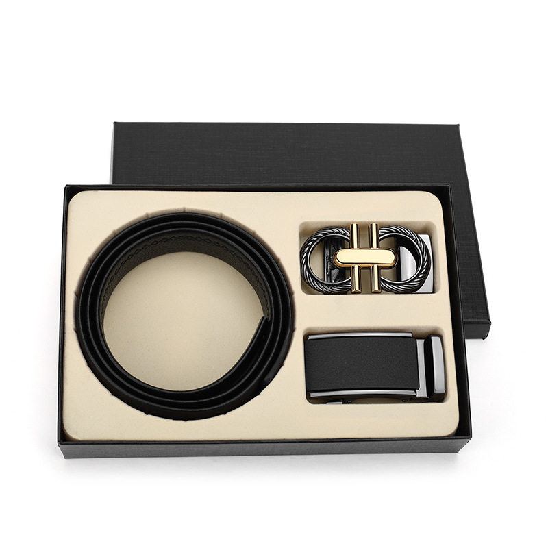 头层牛皮腰带男自动扣礼品企业送礼男士皮带牛皮高端商务裤腰带男