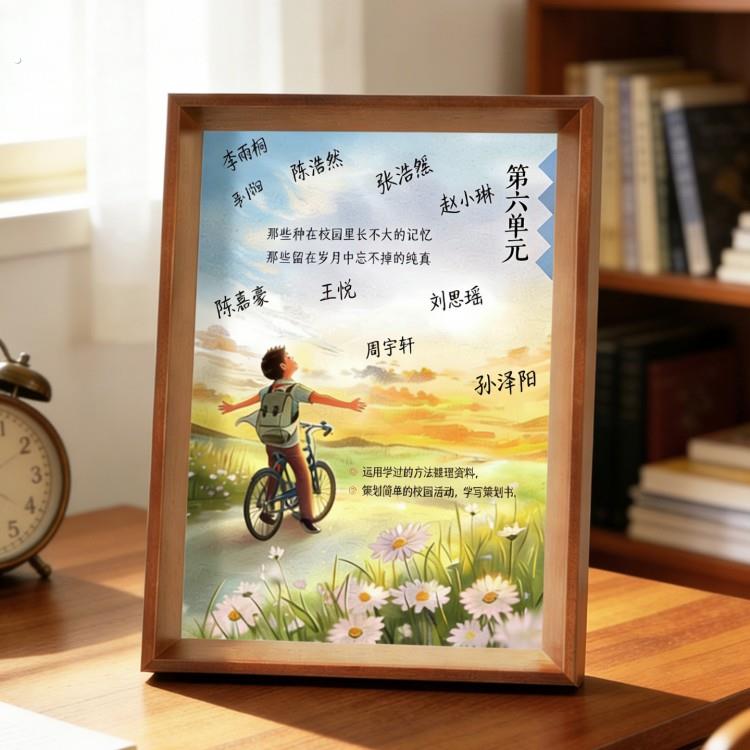 毕业签名相框摆台小学六年级毕业纪念礼物加打印定制洗照片7寸8寸