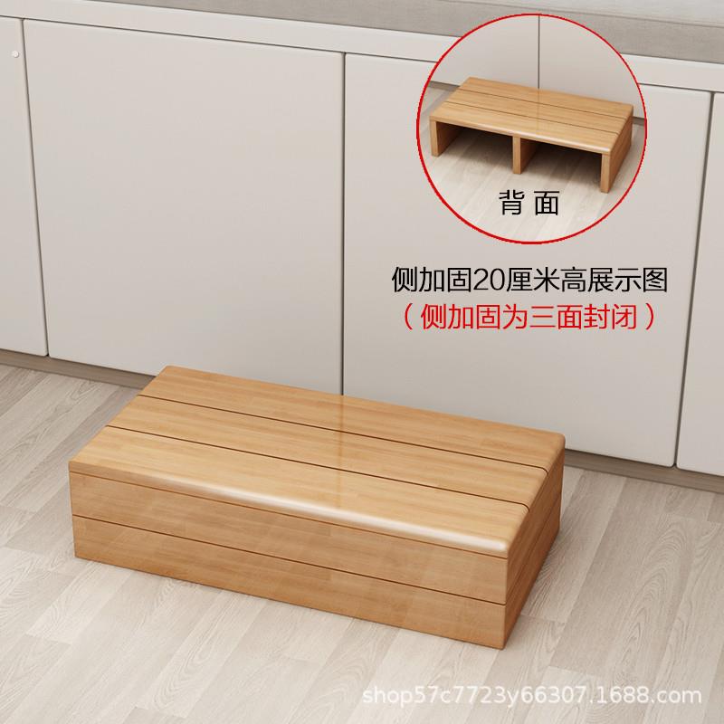 实木脚踏垫脚板防滑脚踩台阶凳厨房阳台增高神器沙发钢琴脚踏台架