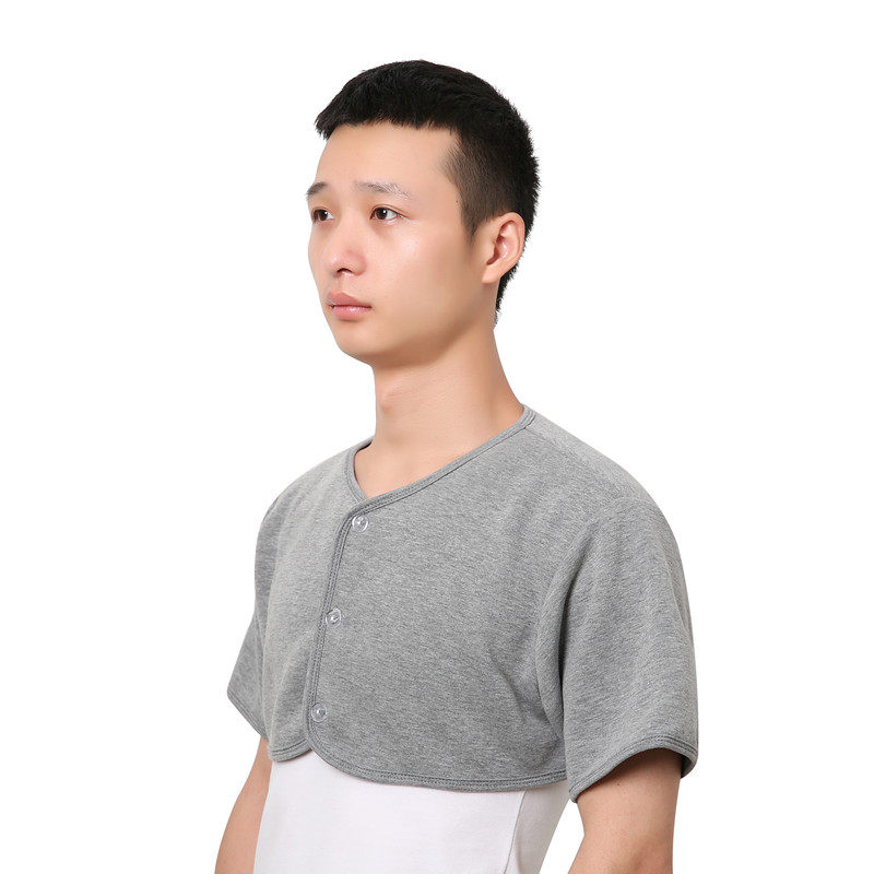 睡觉盖肩膀冬天护肩睡衣晚上防冻肩颈椎坎肩外穿护脖子防寒男保暧