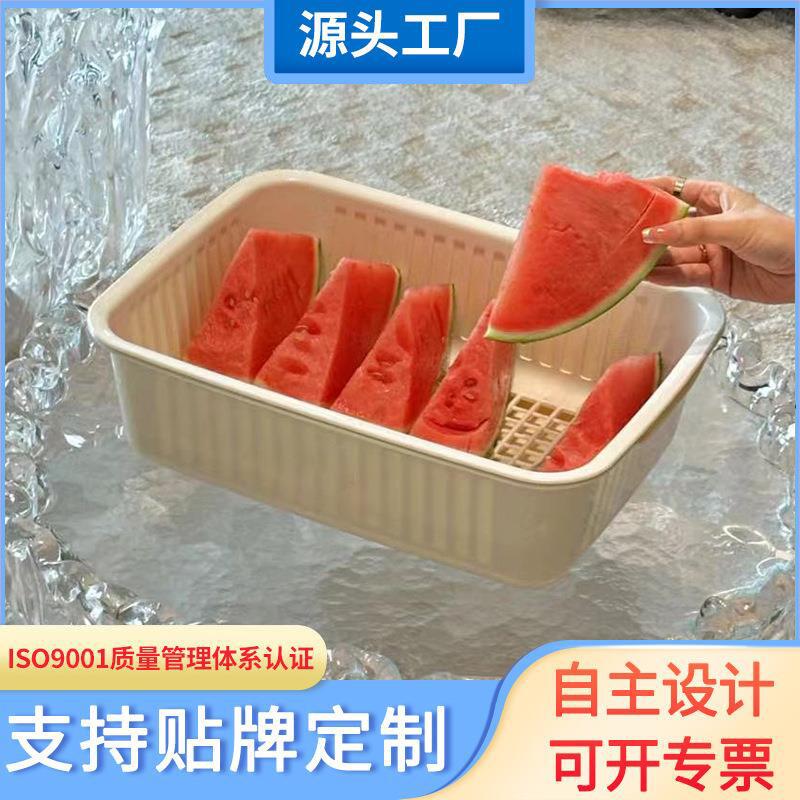 带盖碗筷收纳盒碗柜防尘餐具碗盘箱放碗家用厨房置物架沥水碗碟架