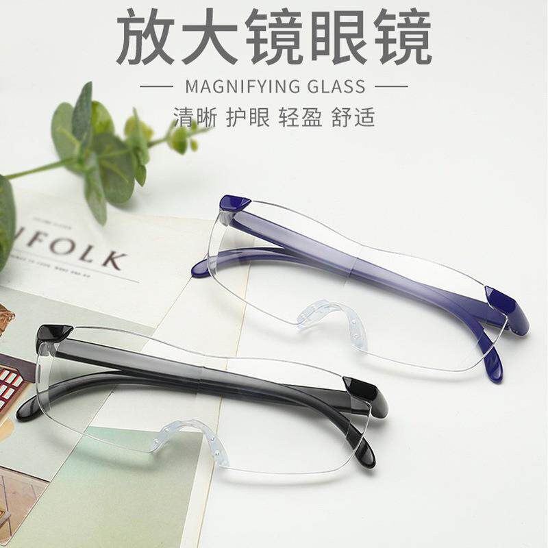 新款放大镜眼镜式嫁接老人专用眼睛纹绣美甲灯便携头戴式读书看报