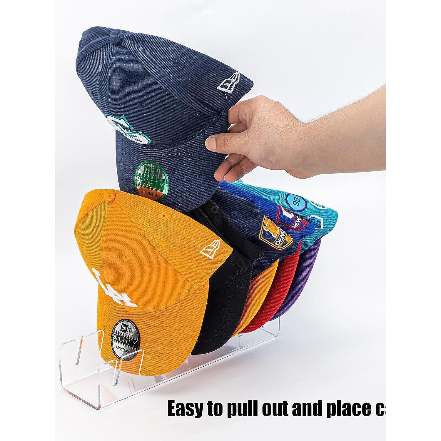 亚马逊爆款亚克力帽子收纳架鸭舌帽收纳架棒球帽展示架分层帽子架