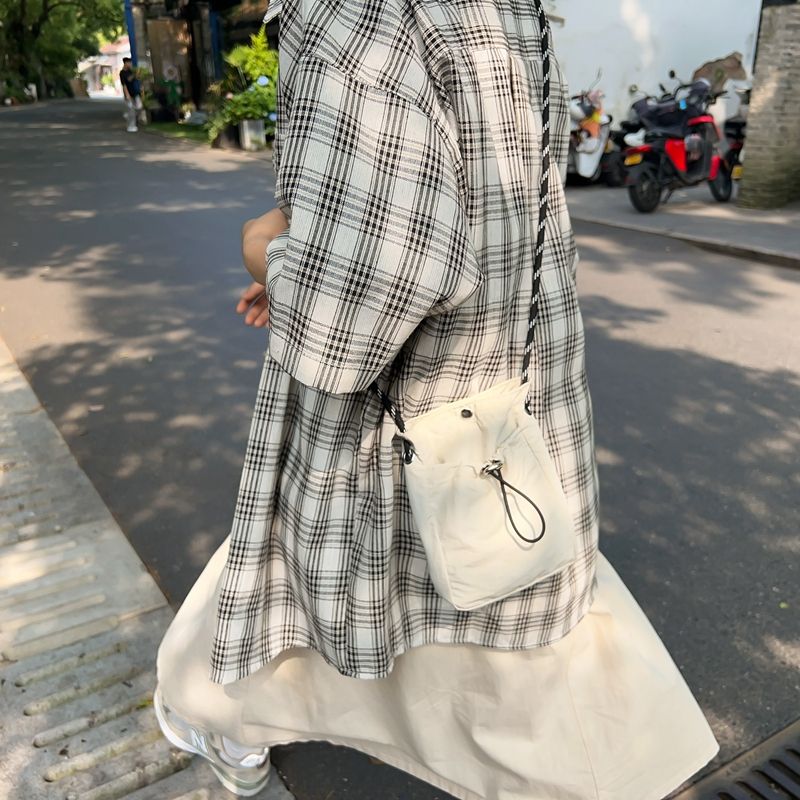 韩版文艺手机包女迷你帆布小包包小巧轻便斜挎包零钱包情侣挂脖包
