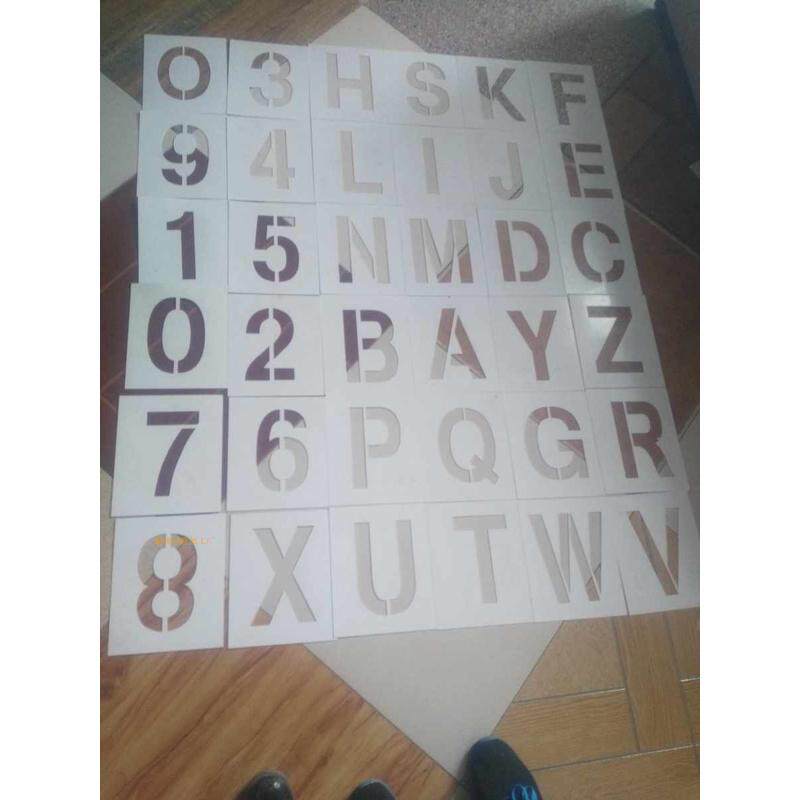 塑料字模放大号模板刻字喷字模板货车数字模具家装修空心字广告板