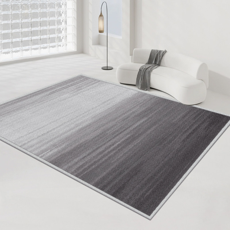 地毯客厅2025新款轻奢风高级感高端卧室沙发免洗可擦地垫灰色定制