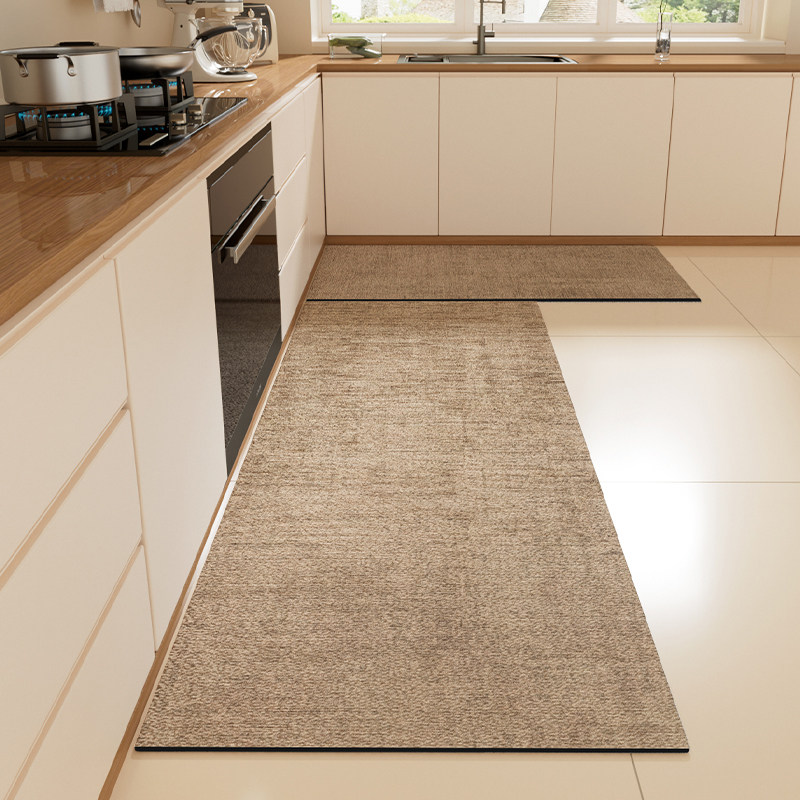 厨房地垫矽藻泥防滑防油专用脚垫2025新款可擦免洗家用吸水地毯