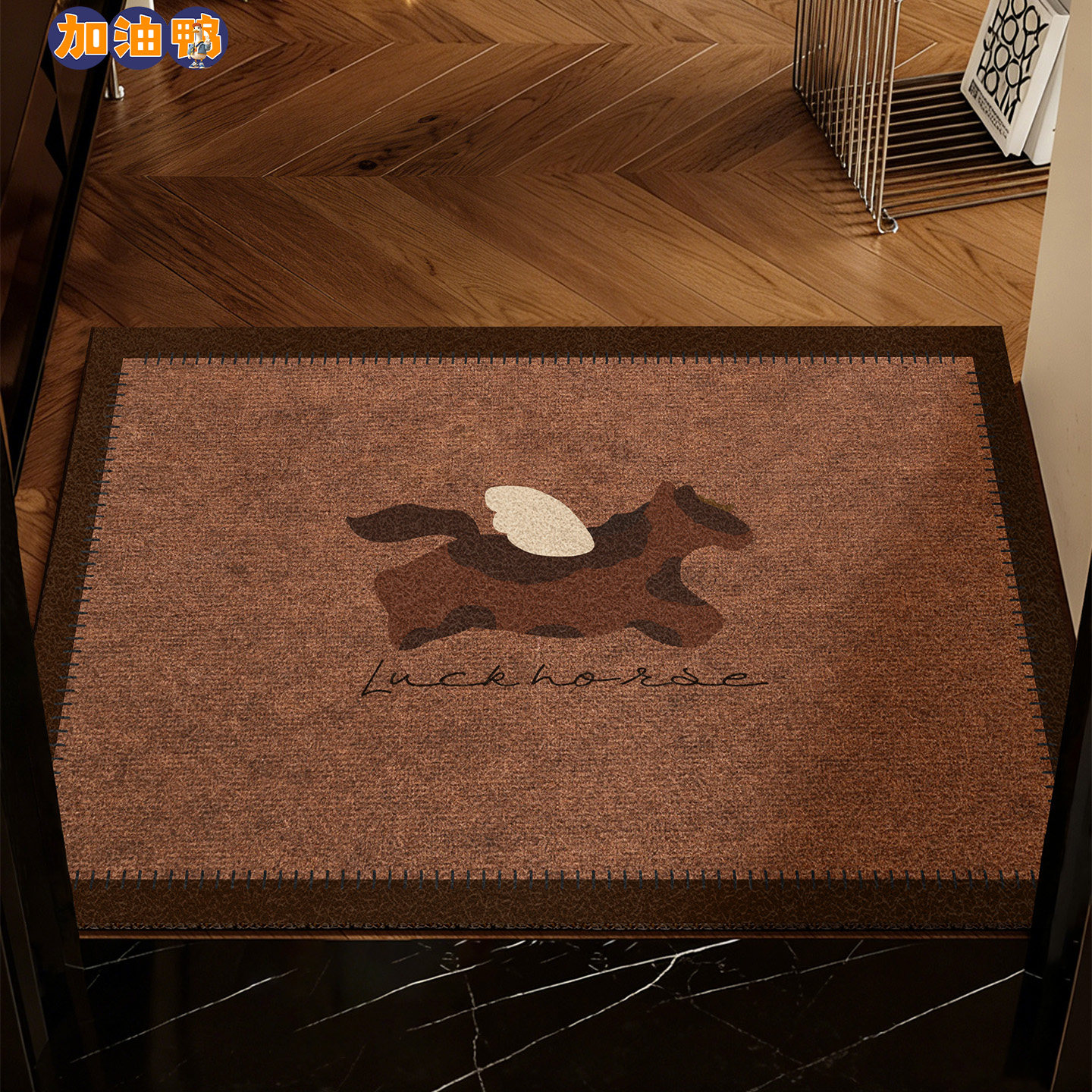 中古复古美拉德入户门地垫马年玄关专用防滑脚垫门口耐脏丝圈地毯,居家布艺,入户地垫,淘宝优惠券,粉丝福利购,淘宝优惠卷