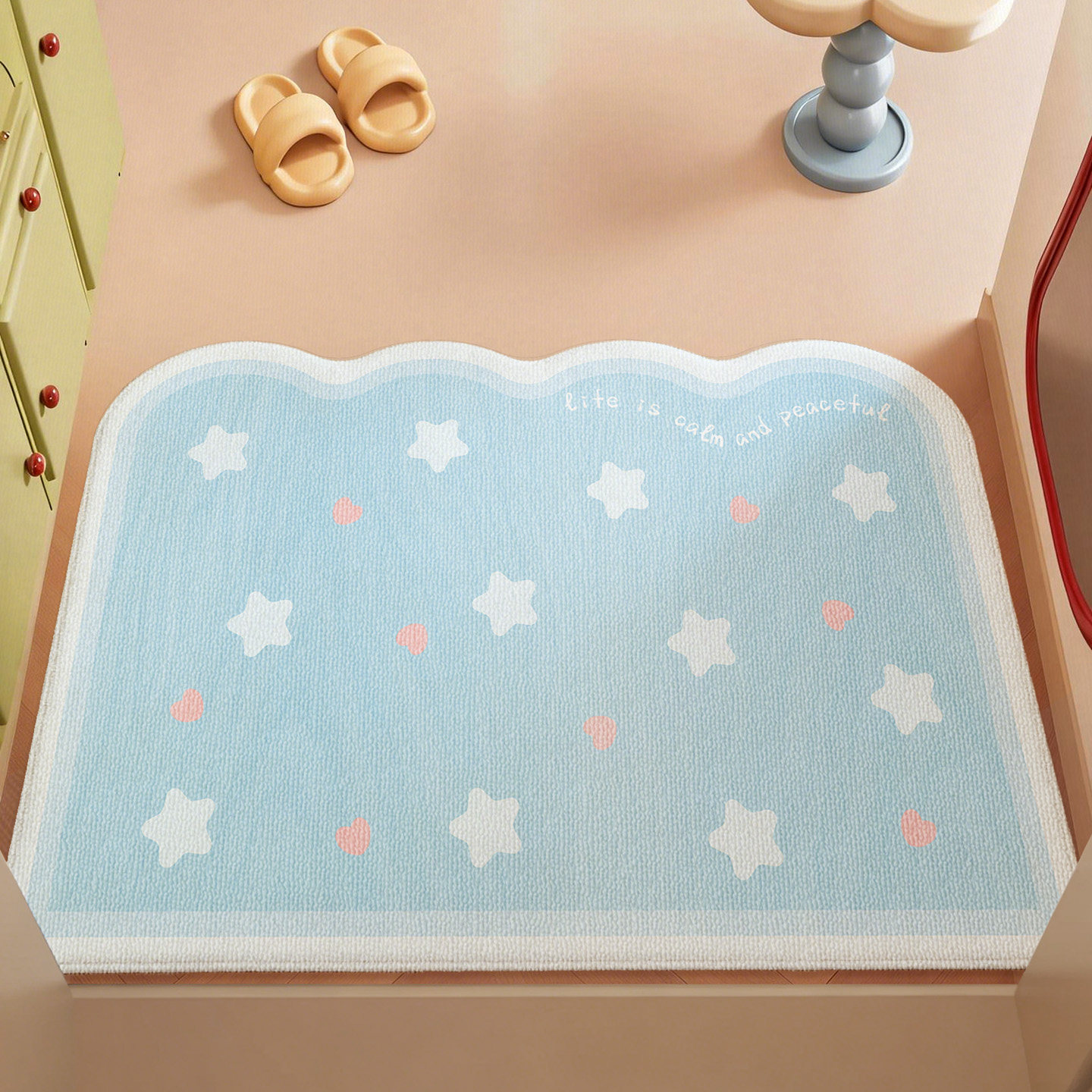 2026新款异形多巴胺地垫进门玄关专用防滑脚垫耐脏耐磨高级感地毯,居家布艺,入户地垫,淘宝优惠券,粉丝福利购,淘宝优惠卷