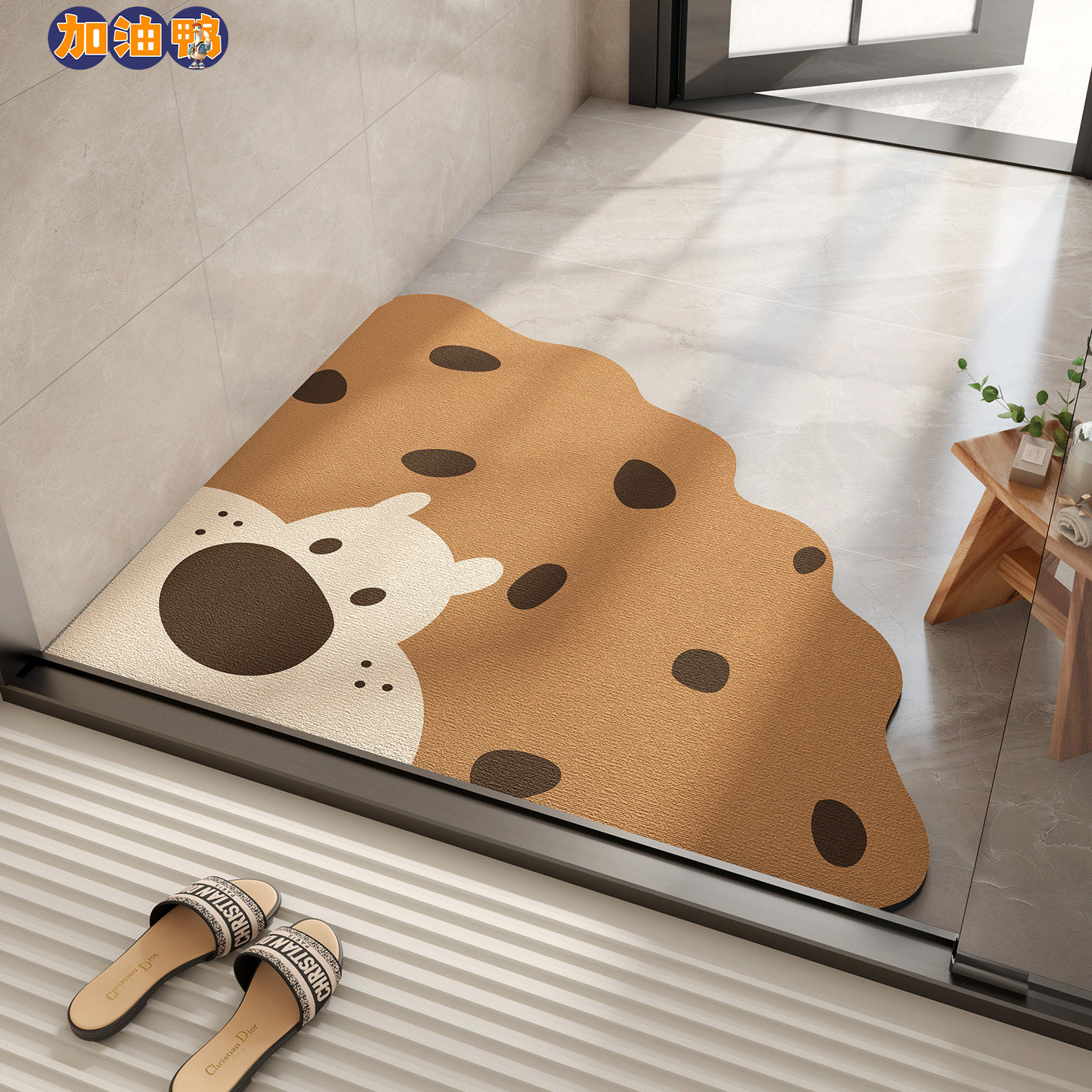 浴室地垫卡通卫生间门口硅藻泥吸水垫浴室家用防滑脚垫洗澡专用,居家布艺,家用脚垫,淘宝优惠券,粉丝福利购,淘宝优惠卷