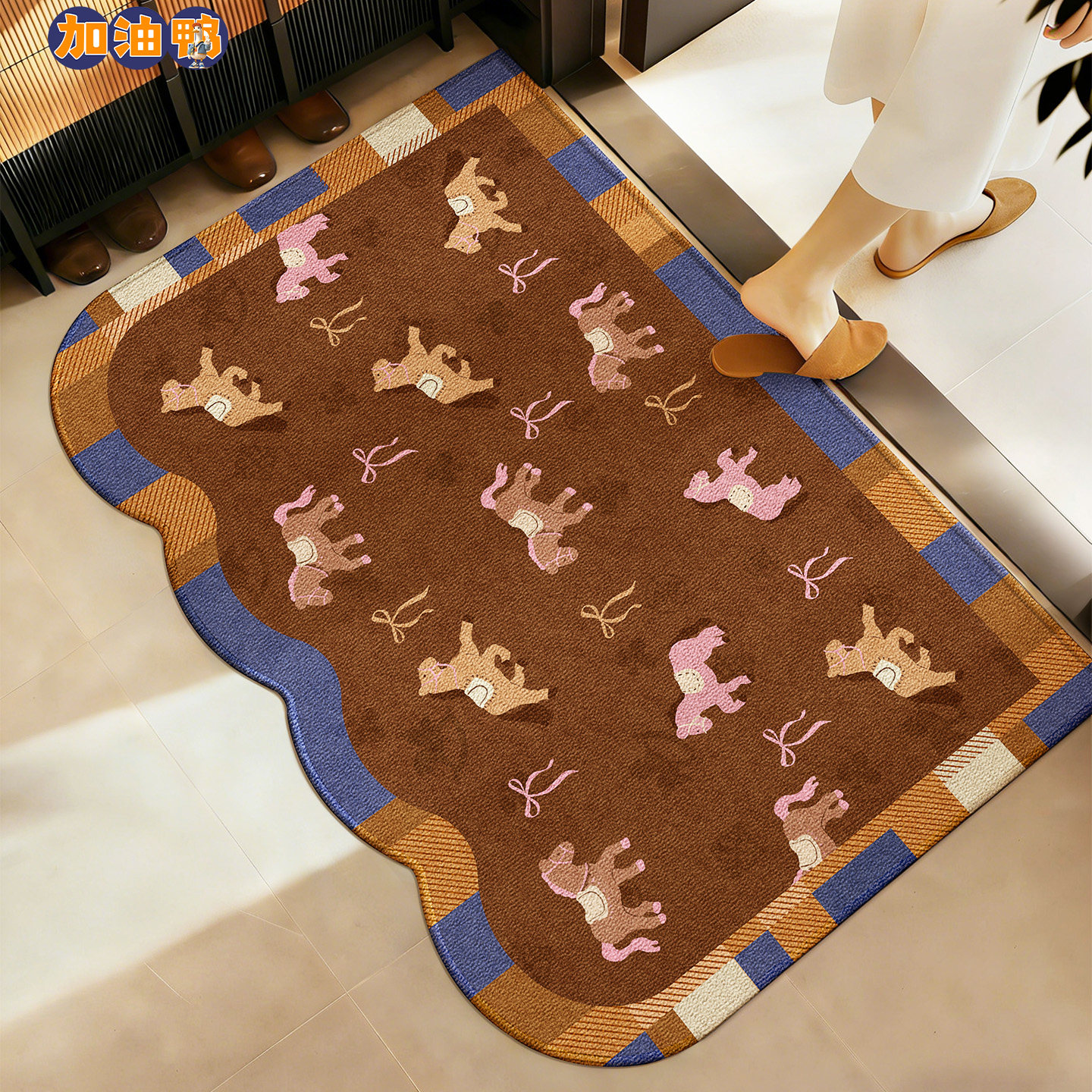 2026新款地垫入户门垫中古进门玄关家用脚垫室外防滑耐脏耐磨地毯,居家布艺,入户地垫,淘宝优惠券,粉丝福利购,淘宝优惠卷