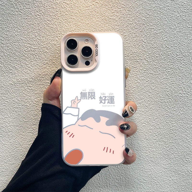 好运小新情侣适用苹果16pro手机壳iphone15适用一加13适用小米15适用红米k80适用荣耀300保护套适用魅族21