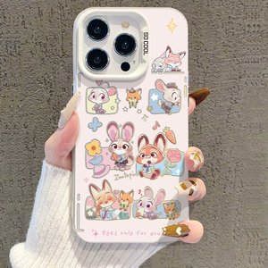 Q萌朱迪尼克情侣适用苹果17pro手机壳iphone17适用一加15适用小米17适用红米k90适用荣耀500保护套适用魅族22