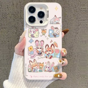 Q萌朱迪尼克情侣适用苹果17pro手机壳iphone17适用一加15适用小米17适用红米k90适用荣耀500保护套适用魅族22