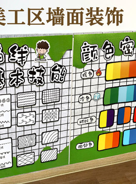教室班级美工区角环创主题墙饰