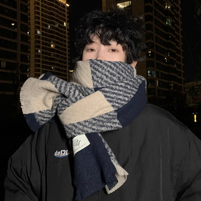 冬季保暖围巾男士女生情侣送礼物