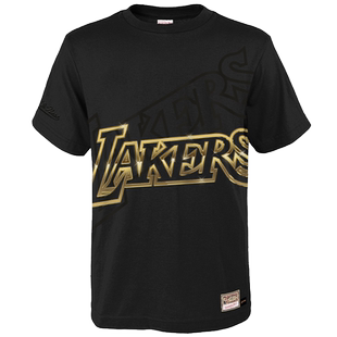 NBA 篮球服湖人队青少年新款运动短袖T恤学生上衣