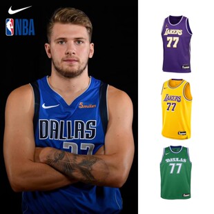 NBA Nike湖人东契奇主场城市版儿童青少年篮球服背心球衣运动训练