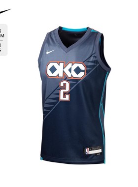 NBA Nike 雷霆SGA亚历山大2号球衣 青少年篮球服背心球衣运动训练