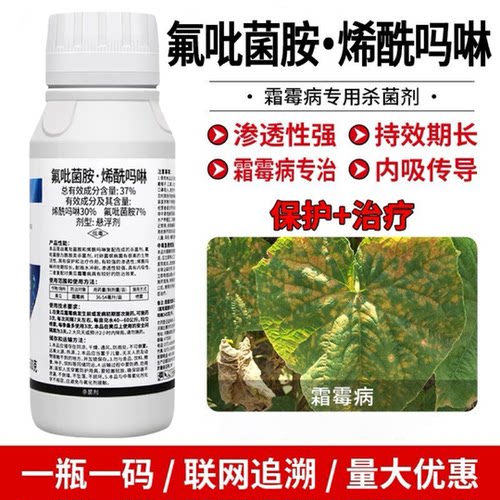 霜霉病专用药杀菌剂氟吡菌胺烯酰吗啉黄瓜葡萄番茄辣椒花卉霜霉病