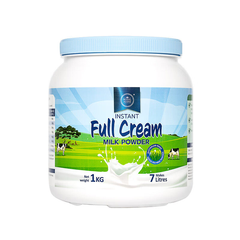 【全球购甄选】澳洲ROYALAUSNZ皇家澳纽全脂奶粉1000g 27年2月