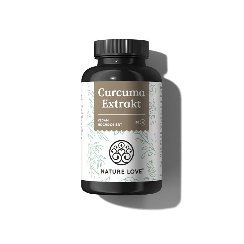 德国naturelove自然之爱姜黄素胶囊90粒黑胡椒关节解酒熬夜肝脏