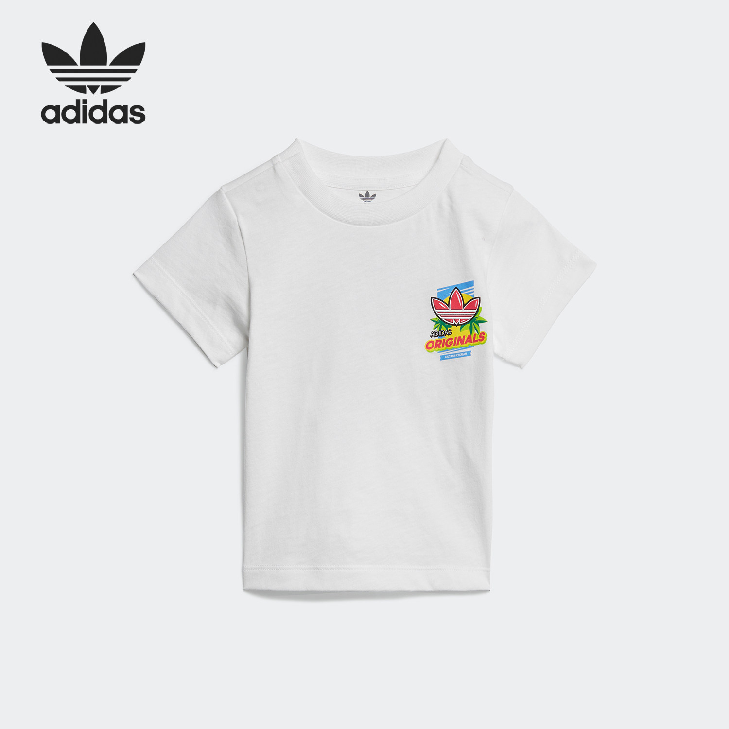 Adidas/阿迪达斯正品三叶草婴童针织透气印花运动短袖ED7702,童装/婴儿装/亲子装,T恤,淘宝优惠券,粉丝福利购,淘宝优惠卷