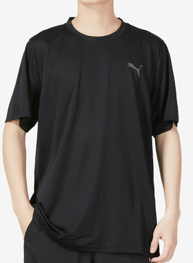 Puma/彪马正品当季新款休闲透气男子运动短袖T恤520141-01