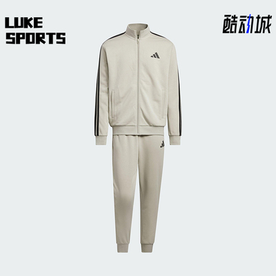 Adidas/阿迪达斯正品TRACKSUIT男女休闲立领拉链长袖套装JZ0112