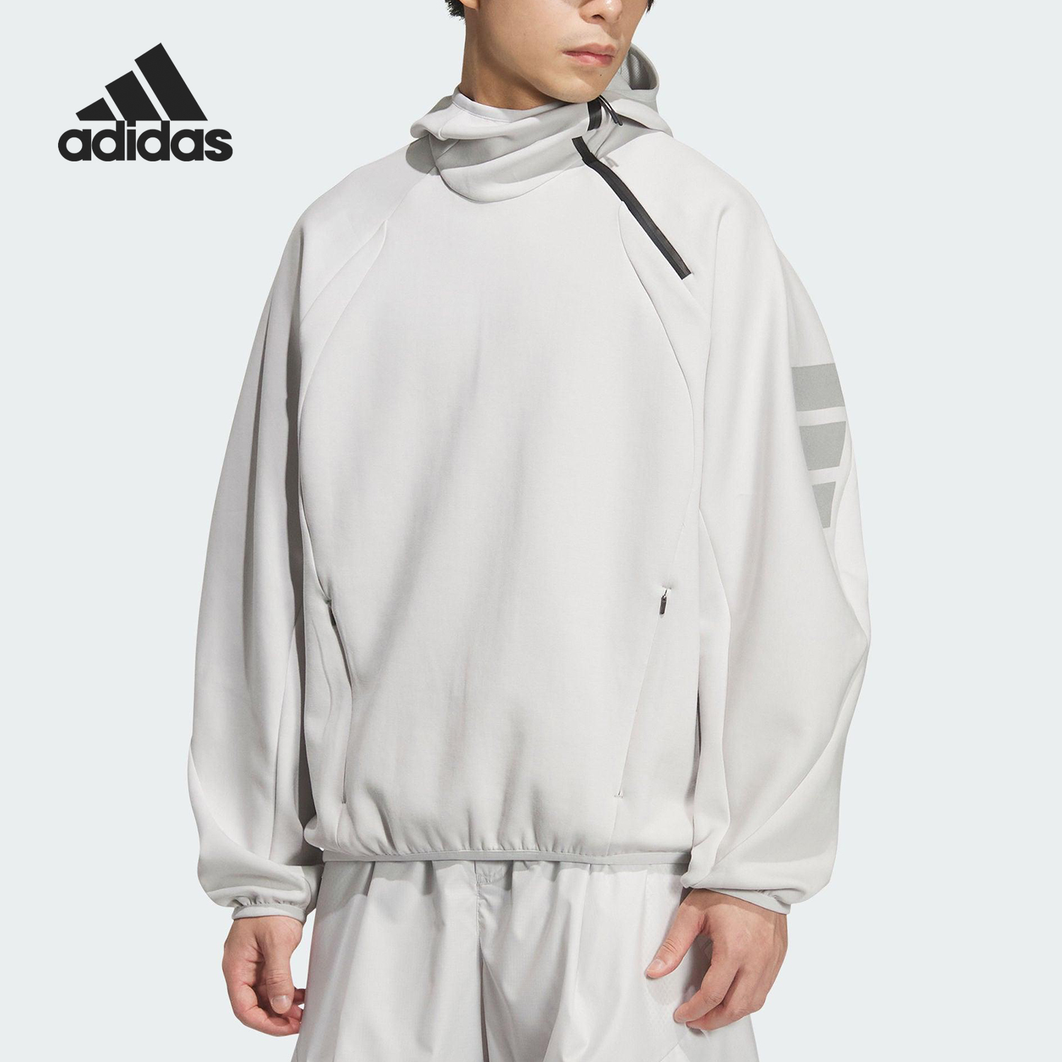 Adidas/阿迪达斯官方正品FOS M DK SWT HD男士连帽针织卫衣KS3281