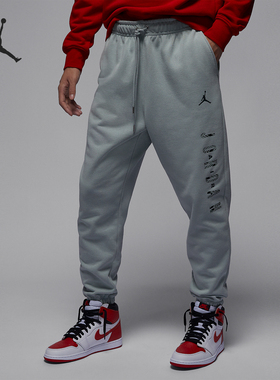 Nike/耐克正品Jordan新年款男士薄绒保暖休闲长裤FZ6442-046