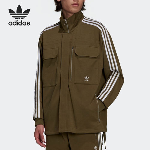 Adidas/阿迪达斯官方正品三叶草X parley男子工装立领夹克HD2515