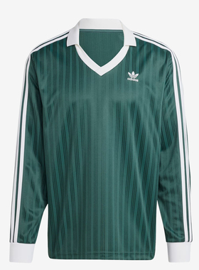 Adidas/阿迪达斯官方正品三叶草男士复古足球风运动长袖IZ2446