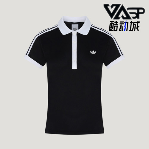Adidas/阿迪达斯正品女士修身柔软网球运动短袖POLO衫LG4974