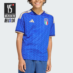 短袖 Adidas 26大童运动足球透气修身 ITALY JY7585 阿迪达斯正品