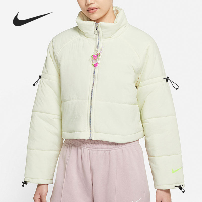 耐克女子短款运动棉服