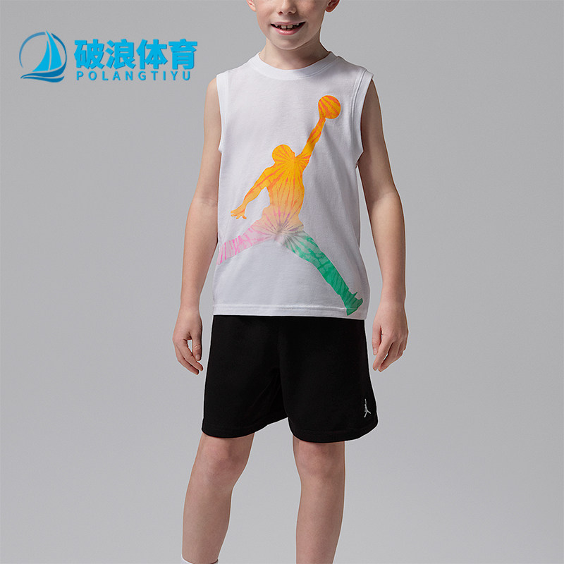 Nike/耐克正品JORDAN小童经典训练短袖短裤经典套装IW7948-010