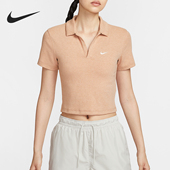款 女士针织短款 DV7885 耐克正品 688 POLO衫 2025夏季 修身 Nike 经典