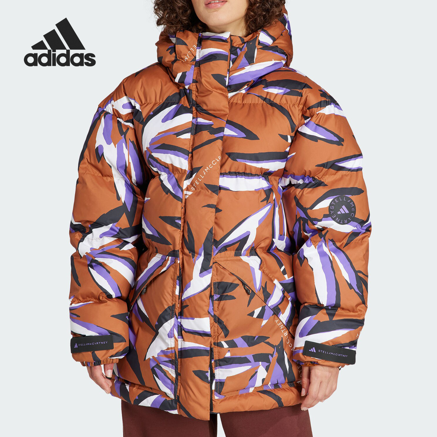 Adidas/阿迪达斯官方正品SMC女子保暖防风中长款运动棉服IN2822