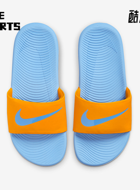 Nike/耐克正品2025儿童运动休闲简约一字沙滩拖鞋FJ8812-801