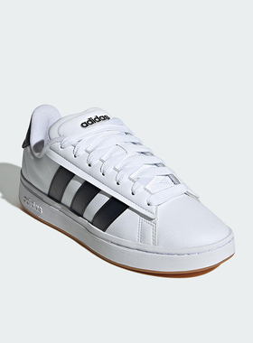 Adidas/阿迪达斯正品2025夏季款男女运动皮革轻便网球板鞋JQ2996