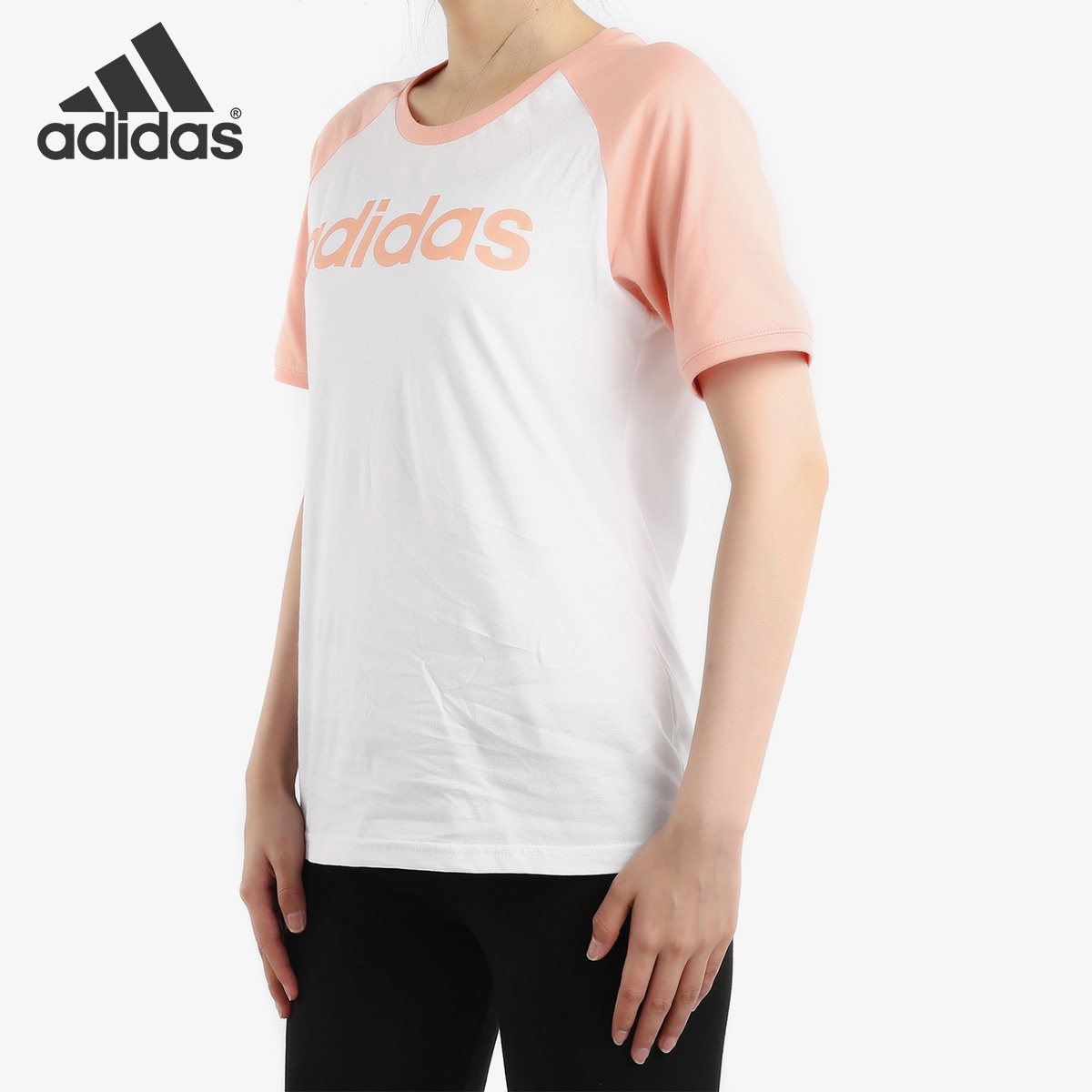 Adidas/阿迪达斯官方正品 NEO 女子透气运动休闲短袖T恤DW7949