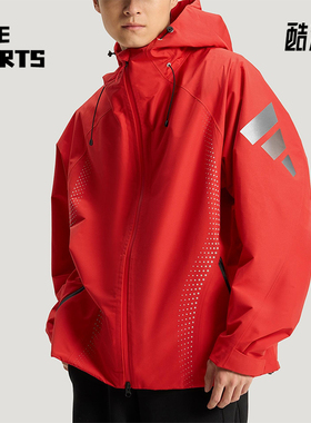 Adidas/阿迪达斯正品2025冬季款男士日常连帽梭织运动外套KH0169