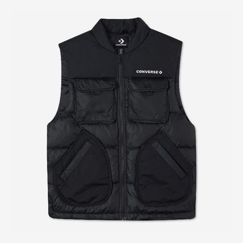 Converse匡威正品 冬季新款男子防风保暖运动羽绒马甲10021979