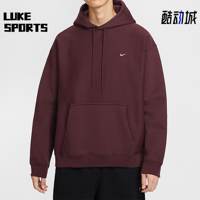 Nike/耐克正品Solo Swoosh男士运动针织复古加绒卫衣HV1083-652