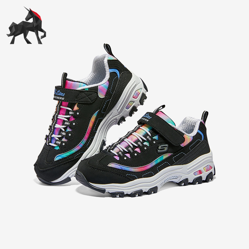 Skechers/斯凯奇正品春秋儿童魔术贴低帮运动休闲鞋