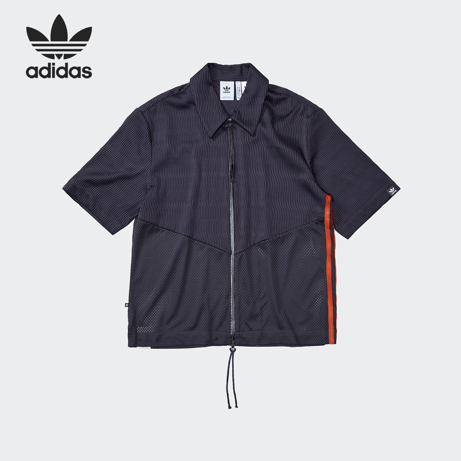 Adidas/阿迪达斯正品三叶草男女联名款运动短袖衬衫IK8596