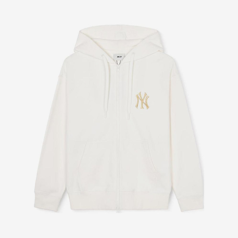 MLB正品春秋男女同款宽松透气拉链运动长袖夹克3ATRQ0141-50CRS