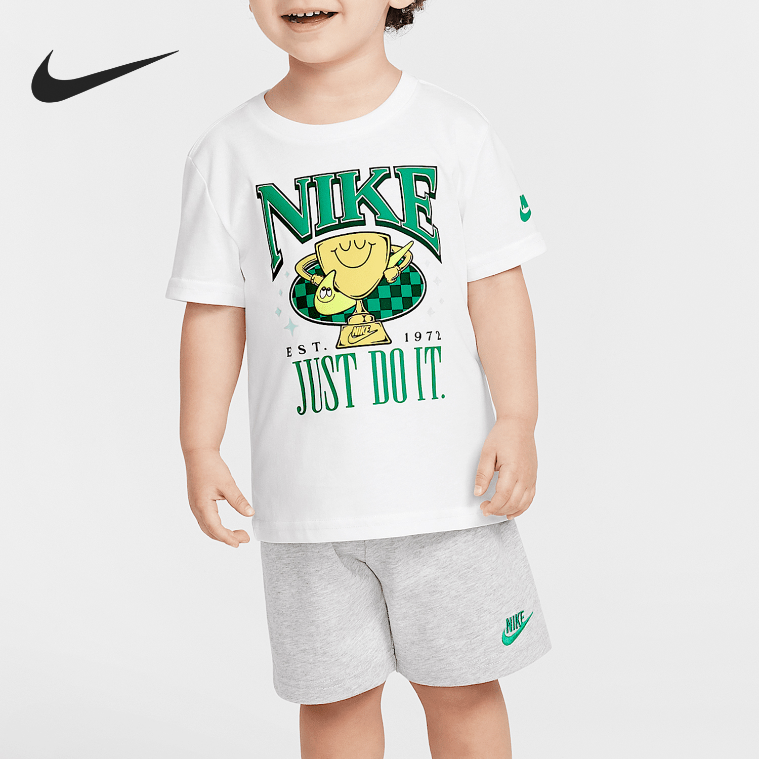 Nike/耐克正品Ace Your Game婴童运动针织短袖短裤套装II3486-077